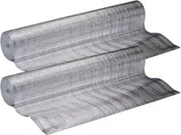 Kinzo film isolante pour radiateur - 2x - 250 x 50 cm - aluminium - film isolant économe en énergie