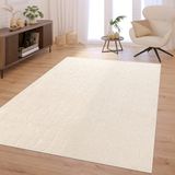 TT Home Woonkamertapijt Diepe pool Scandinavisch Boho Wasbaar Abstract Patroon Zacht Beige/Crème Polyester 120x160 cm