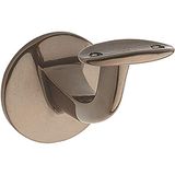 MARCHESI 4627 MS leuningdrager met gebogen kussen, wandafstand 65 mm, messing gepatineerd