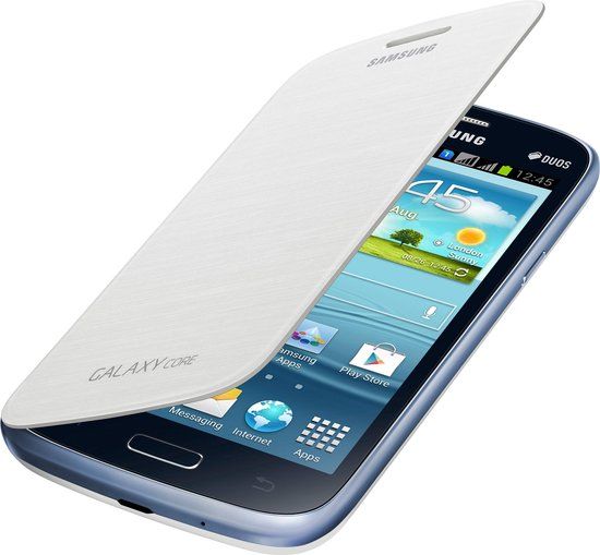 Samsung Flip Cover EF-FI826BW - Flip cover voor mobiele telefoon - wit - voor Galaxy Core