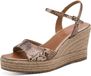 Tamaris - Dames - Plateau sandalen - Bruin - Maat 38