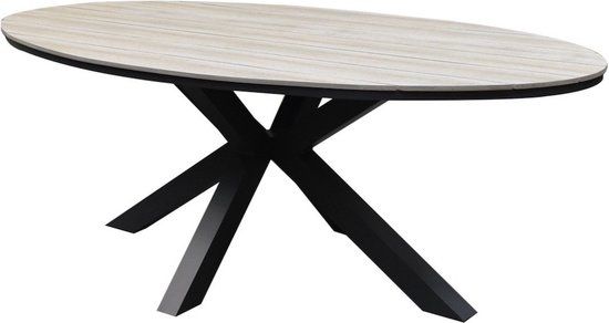 AVH-Collectie Salvador dining tuintafel ovaal 180x100xH75 cm polywood