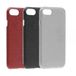 Aiino 3X beschermhoes voor iPhone 7, iPhone 8 en iPhone SE (2020), glitterkleuren zwart, rood, zilver