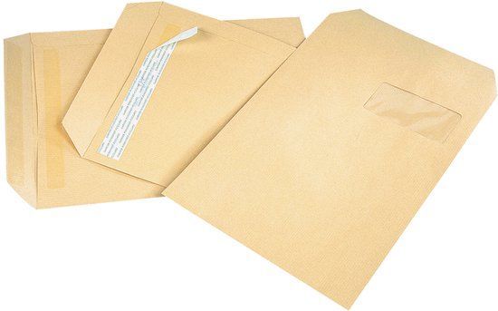 GPV Verzendtassen B6R, 120 x 176 mm, bruin, zonder venster