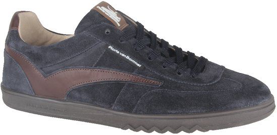 Floris van Bommel De Zaler SFM-10224-41-05 heren sneakers blauw suède maat 44