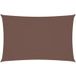 Voile d'ombrage Voile de parasol Tissu Oxford rectangulaire 2x5 m marron
