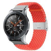Armband SZSMART Flexibele gevlochten voor Garmin Instinct Crossover Solar Oranje