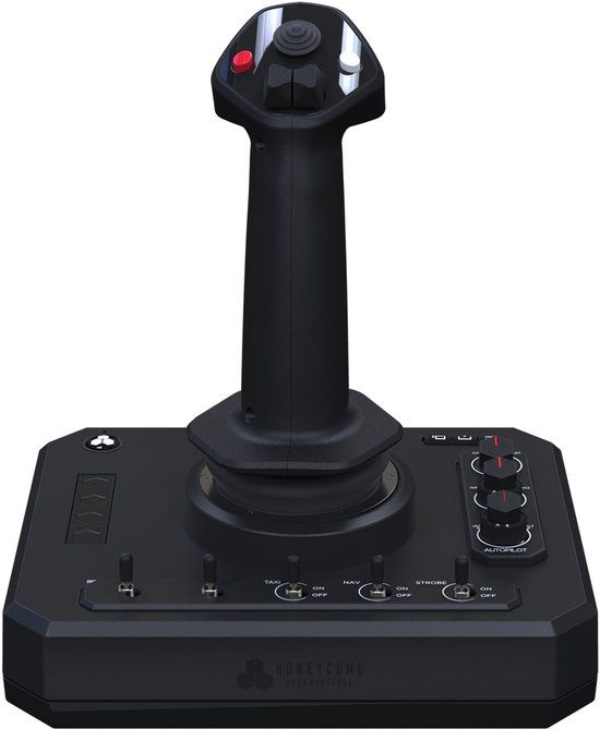 Honeycomb Foxtrot Aviation Stick - Joystick - Vluchtbesturing met Weerstandsysteem - PC/Mac - Zwart