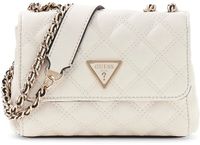 GUESS Giully II Mini Compound Convertible Flap Bag Cream White