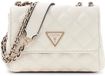 GUESS Giully II Mini Compound Convertible Flap Bag Cream White