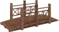 vidaXL Tuinbrug met leuningen 150x67x56 cm massief vurenhout