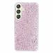 Samsung Coque Samsung Galaxy S24+ en TPU Glitter Flakes - Rose