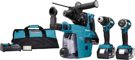 Makita DLX3106TW1 Comboset 18V 5.0Ah Li-ion 3x accu's + !