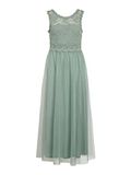 Vila Vilynnea Maxi Dress-Noos partyjurk voor dames, Groen milieu/detail: elastisch, 42