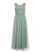 Vila Vilynnea Maxi Dress-Noos partyjurk voor dames, Groen milieu/detail: elastisch, 42