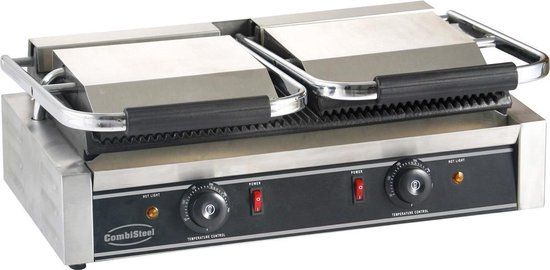 CombiSteel 7455.0460 Contact Grill - Horeca - 3600W - Zilver