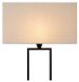 Atmooz - Vloerlamp Paula - Staande Lamp - Stalamp - Woonkamer - Zwart en witte kap - Hoogte 160cm - Metaal
