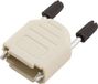 MH Connectors MHDPPK09-DEC-K 6353-0102-01 boîtier D-sub Nombre de pôles : 9 Plastique 180 ° Gris 1 pièce(s)