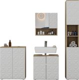 Vicco Badkamermeubelset Edge Wit 4-delig