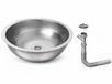 SOYSAL'S Ecommerce & Technology Ekosan Evye RVS Spoelbak Keuken Ø34cm Rond – Wasbak caravan keuken - Met Sifon – Spoelbakken Keuken – zonder Kraangat - Wasbak Keuken