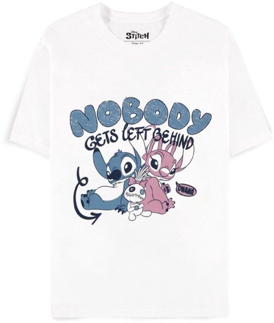 Lilo & Stitch Nobody Gets Left Behind Dames T-shirt - wit - M