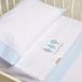 Burrito Blanco Coralina beddengoed, geborduurd, 913, blauw, voor kinderbed 70 cm