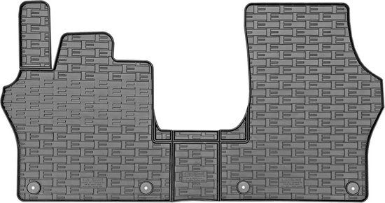 Rubber matten voor Volkswagen ID.Buzz Bus 2022- (3-delig) - Zwart - Rubber