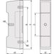 Schroff CompacPRO Pied arrière, 3 U, surélevé 45 mm