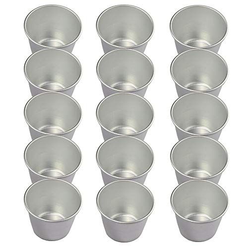 Fortspang Pudding Moulds - 15 Pack - Nonstick Pudding Cups - Egg Tart Mold