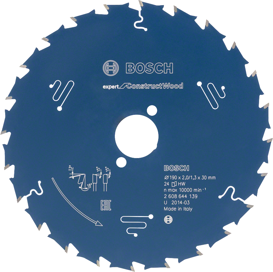 Bosch Expert for Construct Wood Cirkelzaagbladen