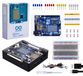 Arduino UNO R4 WiFi Startpakket, boîtier métallique, carte de développement avec 400 points de connexion, USB-C