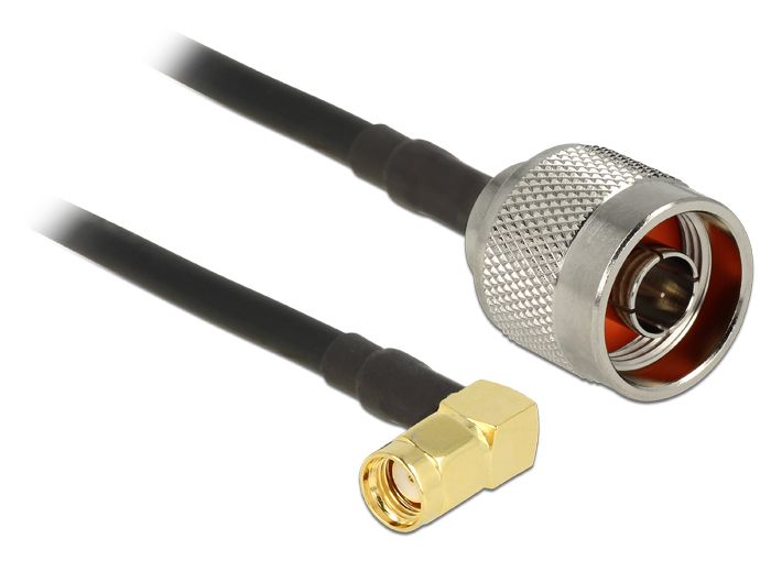 DeLOCK 0.3m N/RP-SMA - Zwart