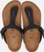 Birkenstock Gizeh Teenslipper Zwart Leer Unisex 40