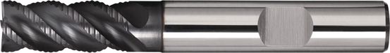 Tecwerk Fraise à queue DIN 6527 L, type NR-UNI, longueur nominale 20 mm, longueur d'insert 50 mm, VHM TiAlN DIN 6535 HB, nombre de dents : 4
