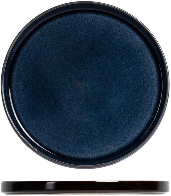 Cosy & Trendy Gebaksbordjes Quintana Blue - 4 Stuks Ø 14 cm