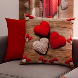 PETTI Artigiani Italiani - Sofakussen met vulling, decoratieve kussens met digitale print, kussenslopen voor slaapkamer, 2 stuks, vierkant kussen 50 x 50 cm, 100% Made in Italy