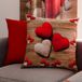 PETTI Artigiani Italiani - Sofakussen met vulling, decoratieve kussens met digitale print, kussenslopen voor slaapkamer, 2 stuks, vierkant kussen 50 x 50 cm, 100% Made in Italy