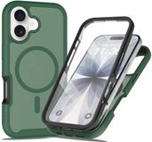 Selected by GSMpunt.nl Apple iPhone 17 Hoesje Full Protect 360° Cover met MagSafe Matte Groen