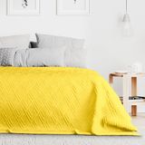 AmeliaHome Ophelia gele gewatteerde plaid 260x280 cm