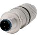 Harting Connecteur de capteur M12 droit mâle à connexion par insertion (contacts IDC), nombre de pôles 4 pôles, sortie de câble droite, plage de serrage 4,5 mm - 8,8 mm - 1 pièce