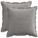 vidaXL - Kussensloop - 2 stuks - HOUTEN - Lichtgrijs - 50 x 50 cm - corduroy
