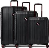 Polestream Paris 4 wielen Kofferset 3-delig met uitbreidingsplooi - Harde bagage - TSA slot - black metallic