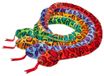 Beppe Zoo serpent en peluche jaune, 210 cm