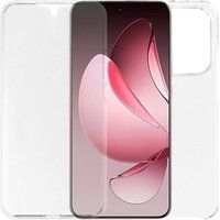 Oppo Coque pour Oppo Reno 13 5G - housse etui silicone gel 360 integrale + film ecran - TRANSPARENT