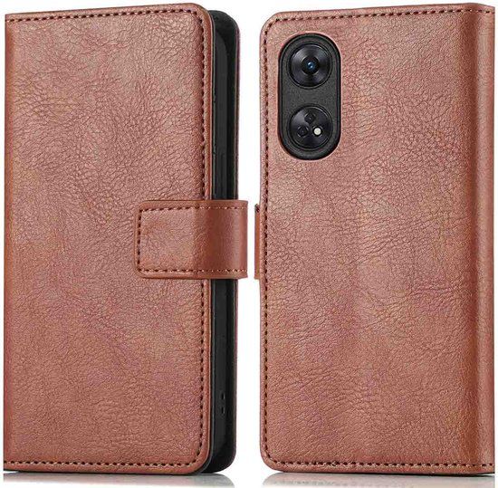 iMoshion Bookcase hoesje voor Oppo Reno 8T 4G - Bruin - Met pasjeshouder