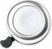 Merkloos / Sans marque Makito Western Europe Fietsbel Ring - metallic zilver - Dia 5.5 cm - Aluminium - verstelbaar