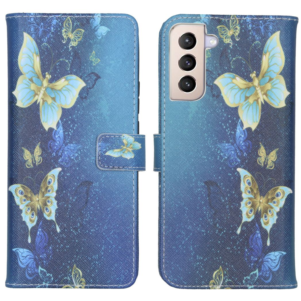 imoshion Softcase Book Case voor de Samsung Galaxy S21 Plus - Vlinders - Kunstleer