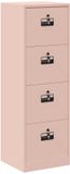 vidaXL Armoire de classement avec tiroir Rose 44 x 50 x 106.5 cm Acier laminé à froid