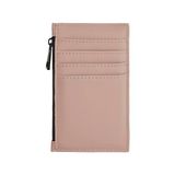 BagBase - Matte PU card holder - Nude Pink - One size