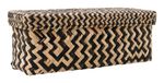 House Doctor Opbergdoos Ollie zwart naturel 13×12×33 cm